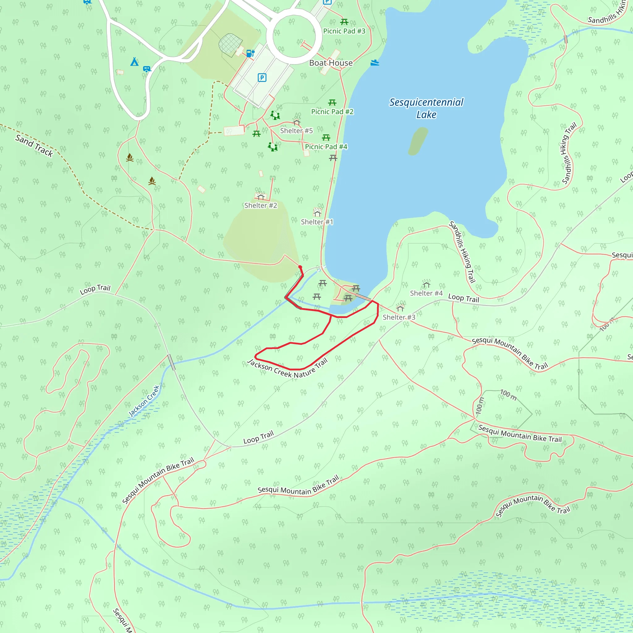 Jackson Creek Nature Trail Loop mobile static map