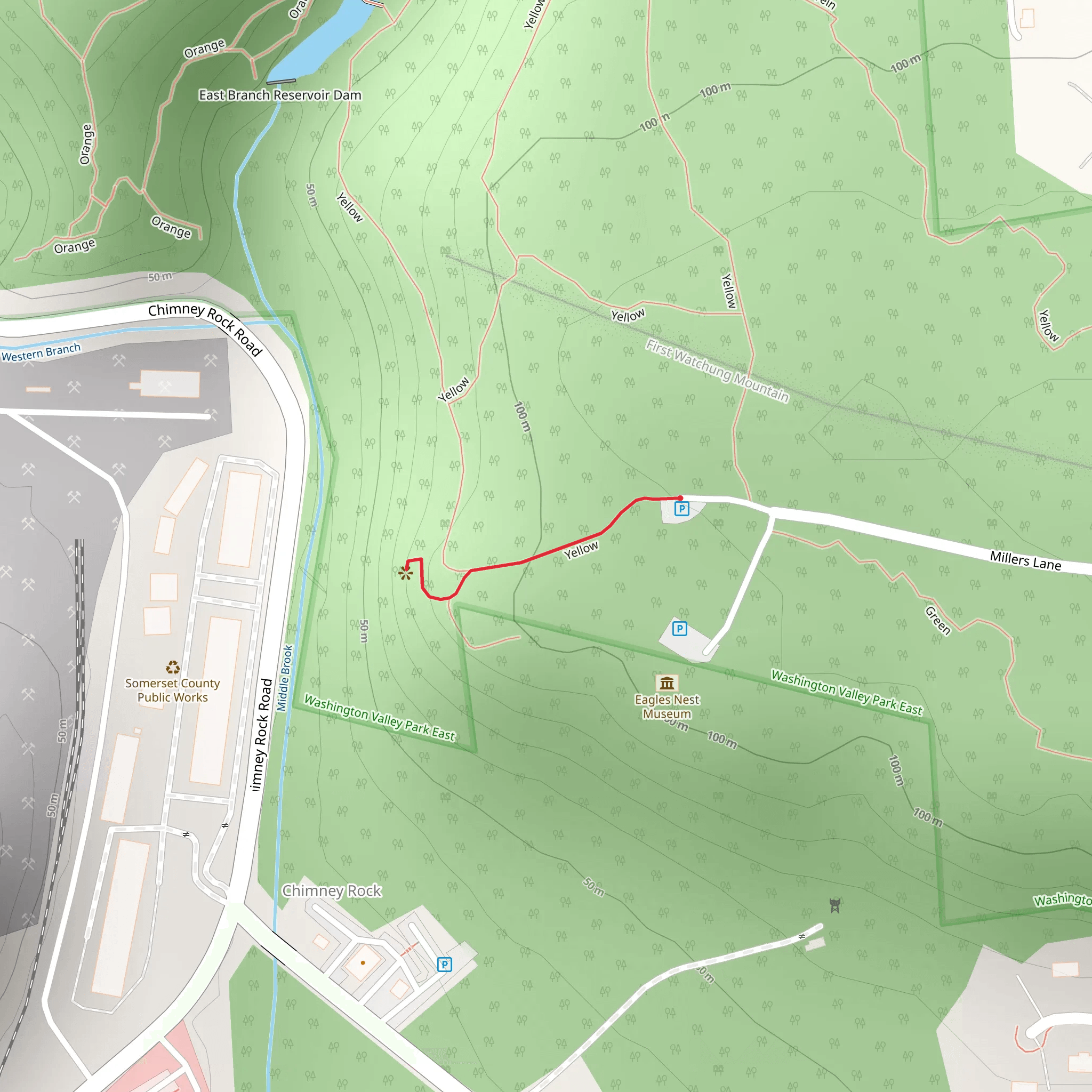 Millers Lane mobile static map