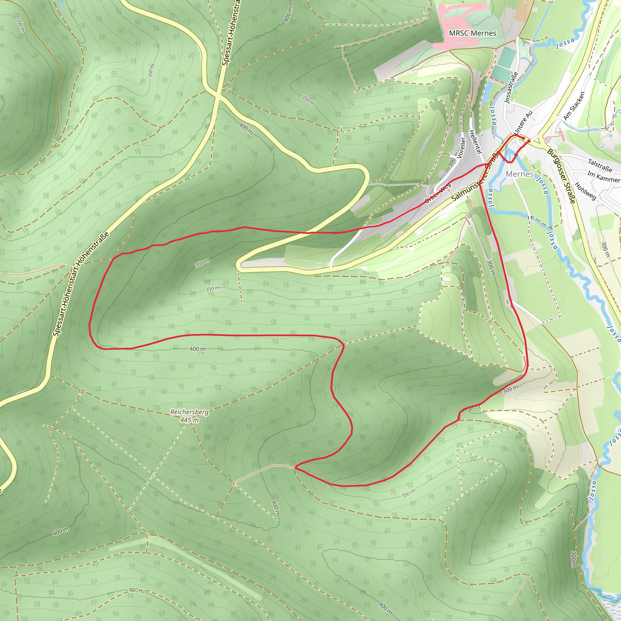 Mernes Wanderweg Apfel and Fichte mobile static map