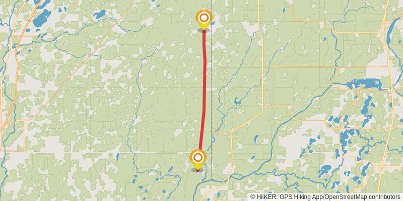 Gandy Dancer State Trail stage 5 Map