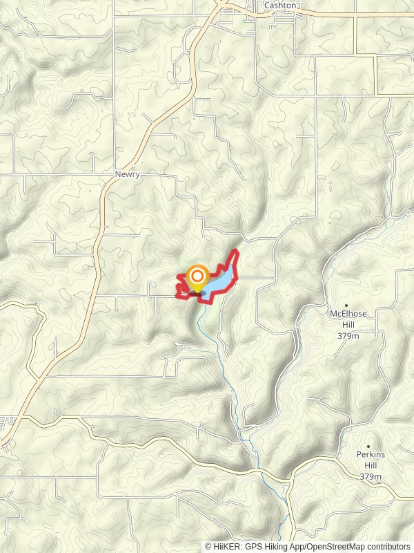 Jersey Valley Lake Long Loop mobile static map