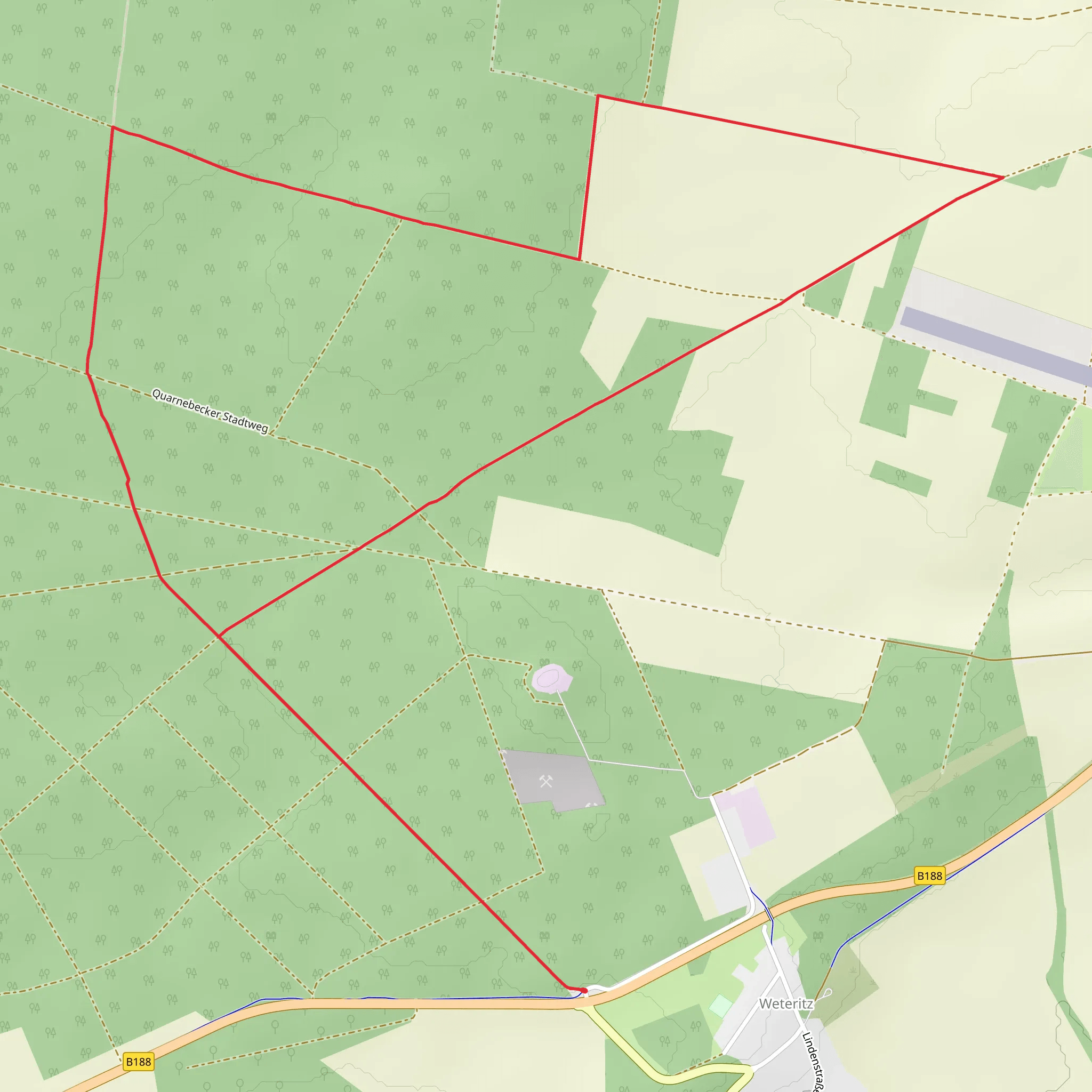 Weteritz Heide Loop mobile static map