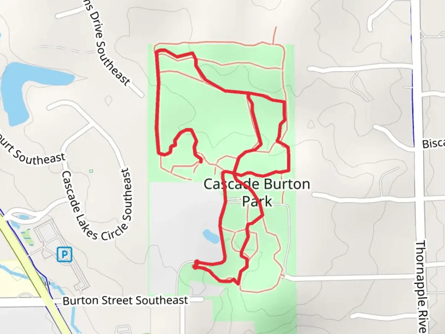 An image depicting the trail Sarah and Mike Julien Hiking Loop Trail and its surrounding area.