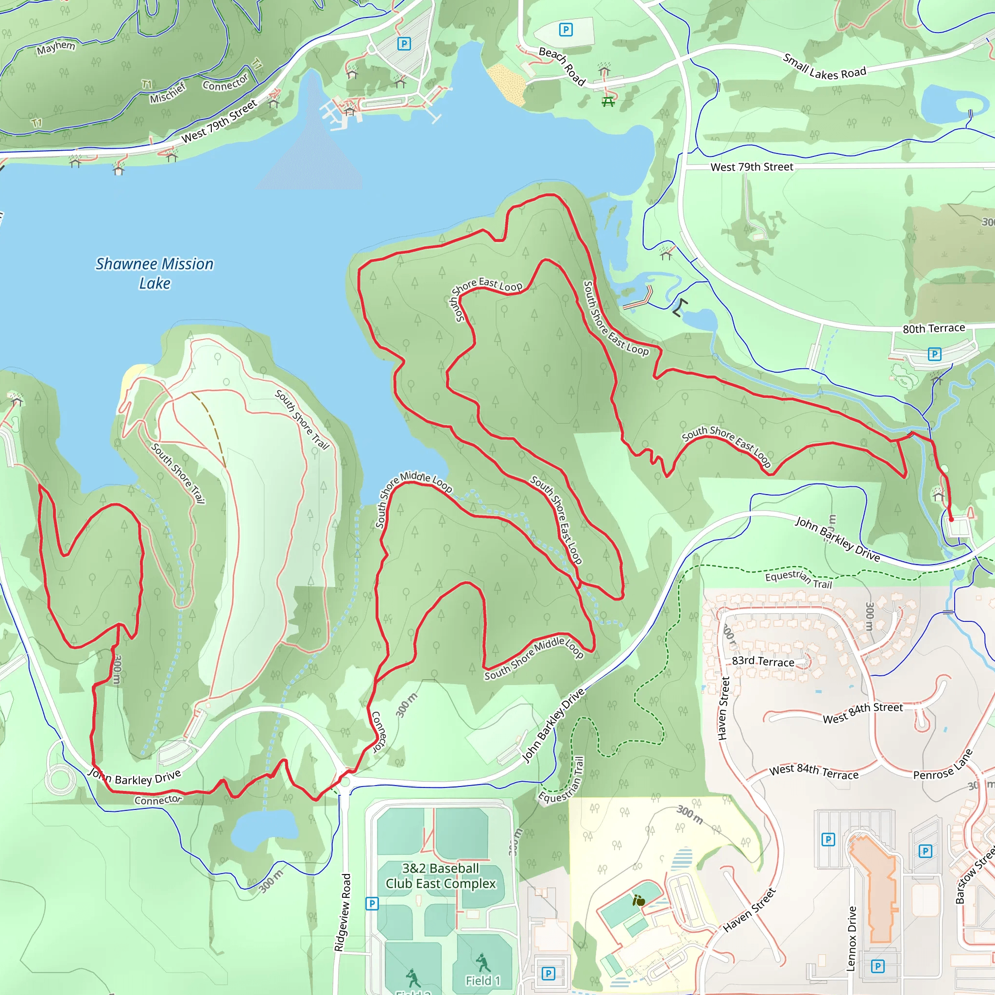 South Shore East, Middle and West Loop mobile static map