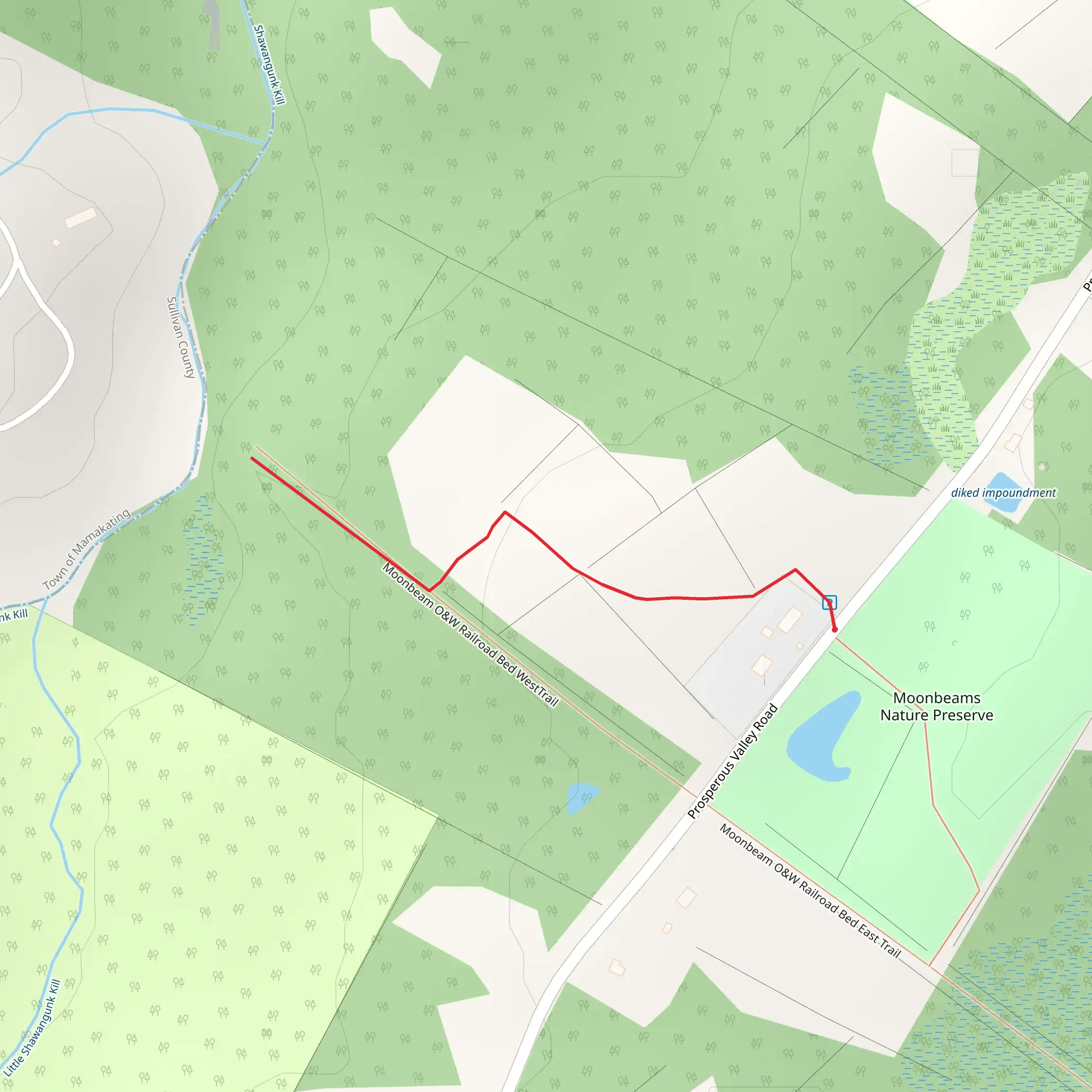 Prosperous Valley Road Trail mobile static map