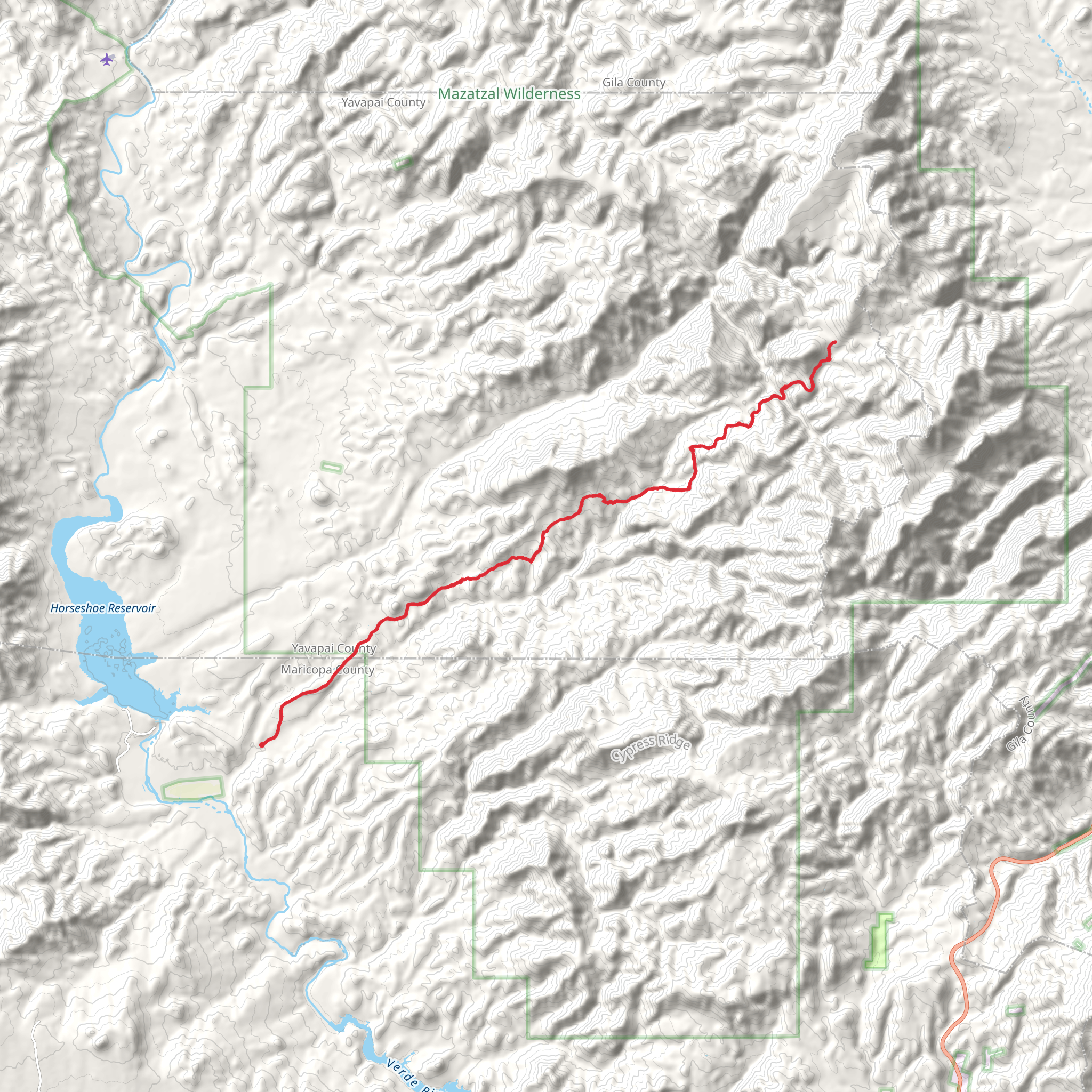 Davenport Trail mobile static map