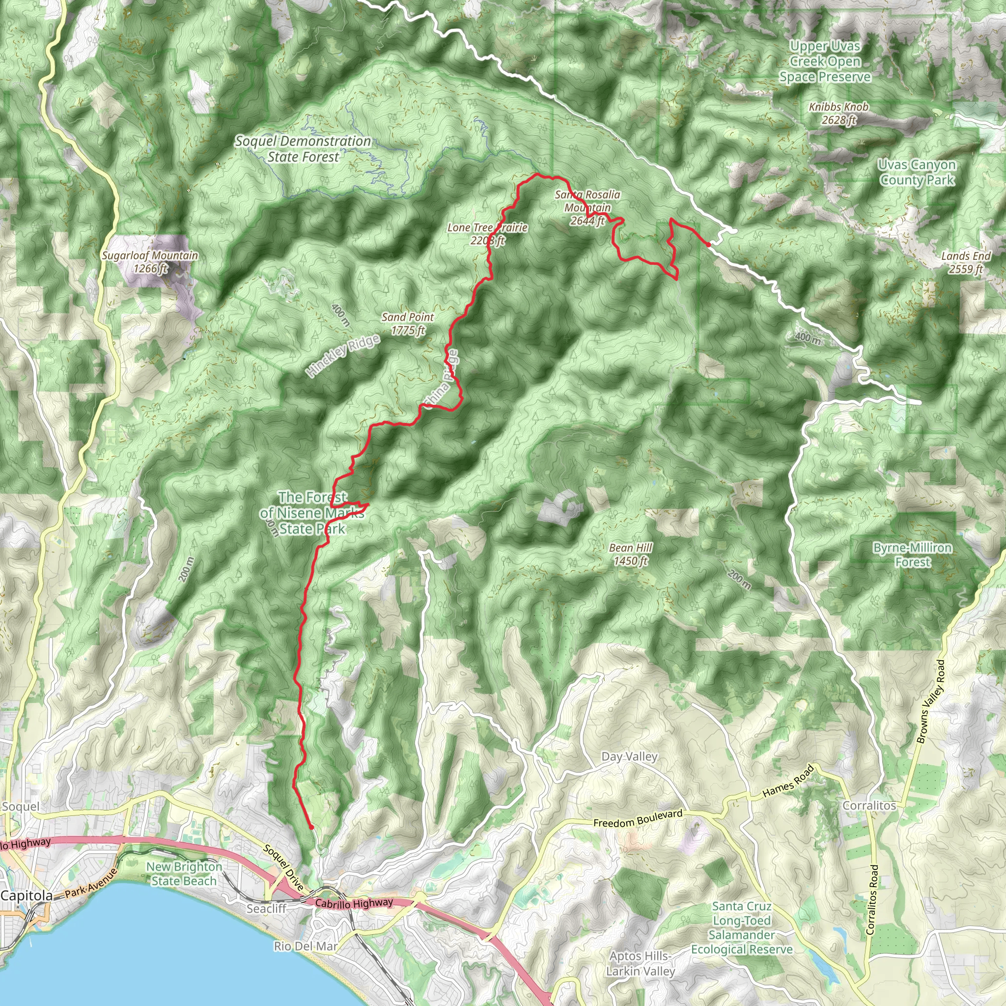 Cusack's and Buggy Trail mobile static map