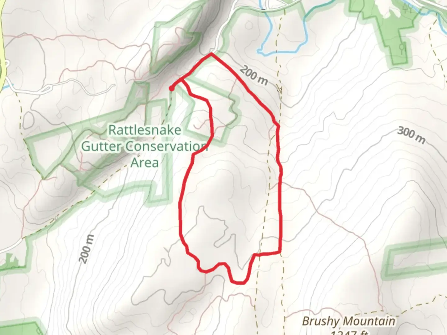An image depicting the trail Metacomet - Monadnock Trail Loop and its surrounding area.
