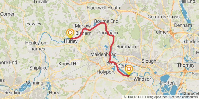 Thames Pilgrim Way stage 7 Map