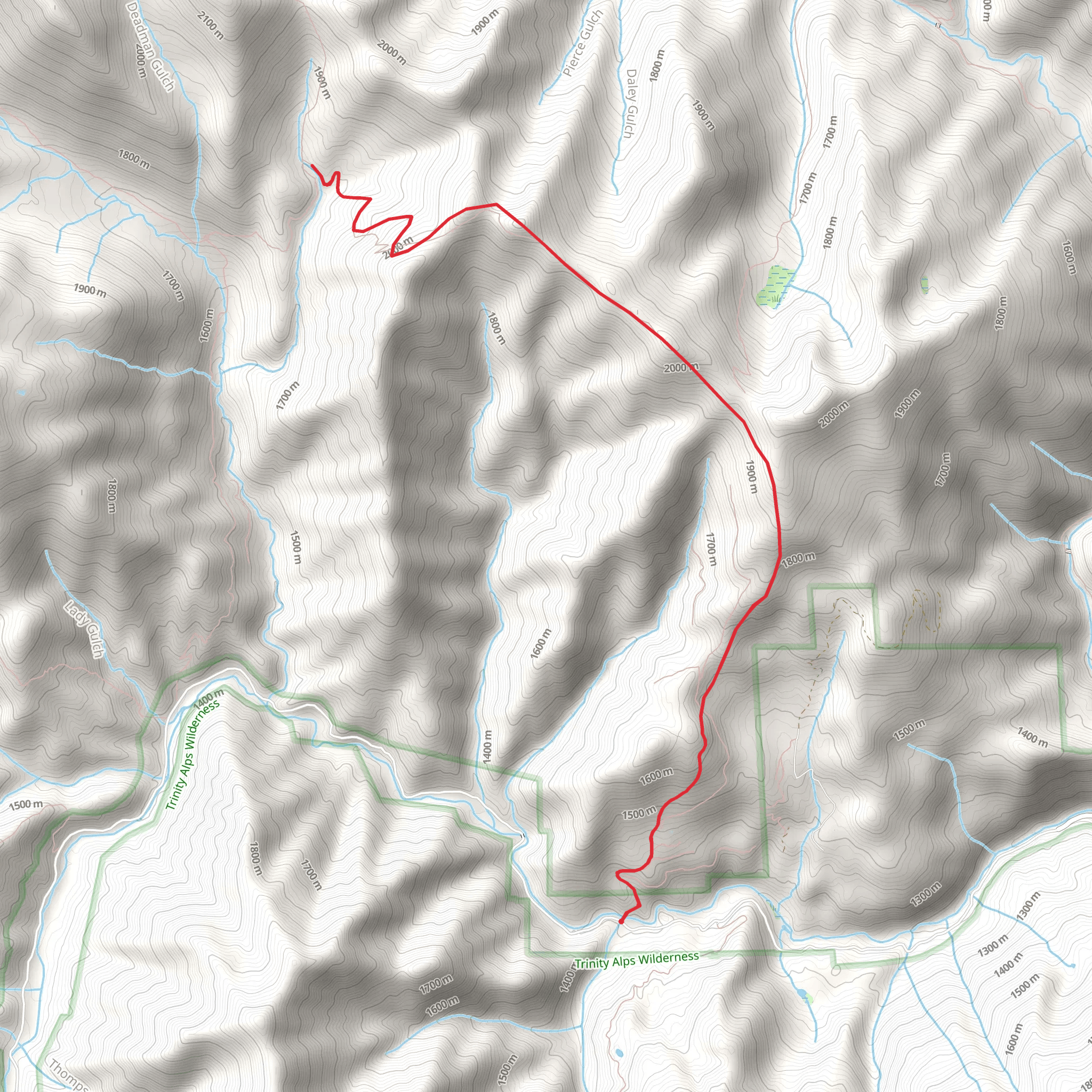 Chipmunk Meadow Trail mobile static map