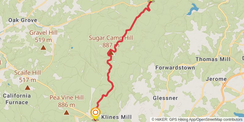 Laurel Highlands Trail stage 5 Map