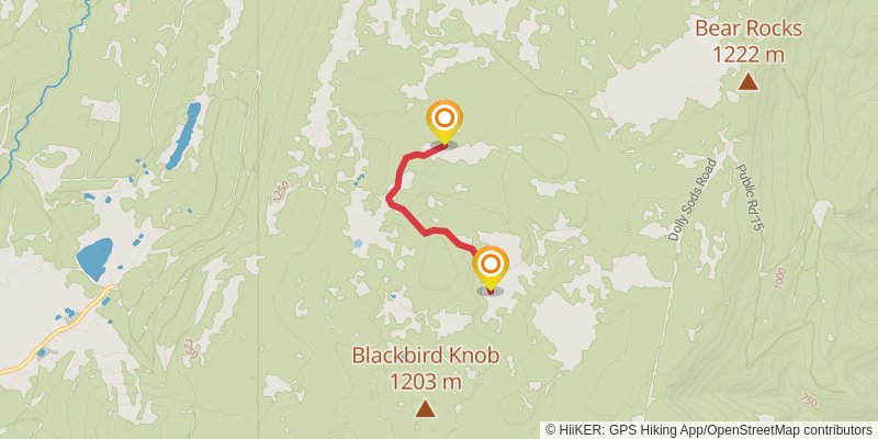 Dolly Sods Wilderness North Loop alt 4 Map