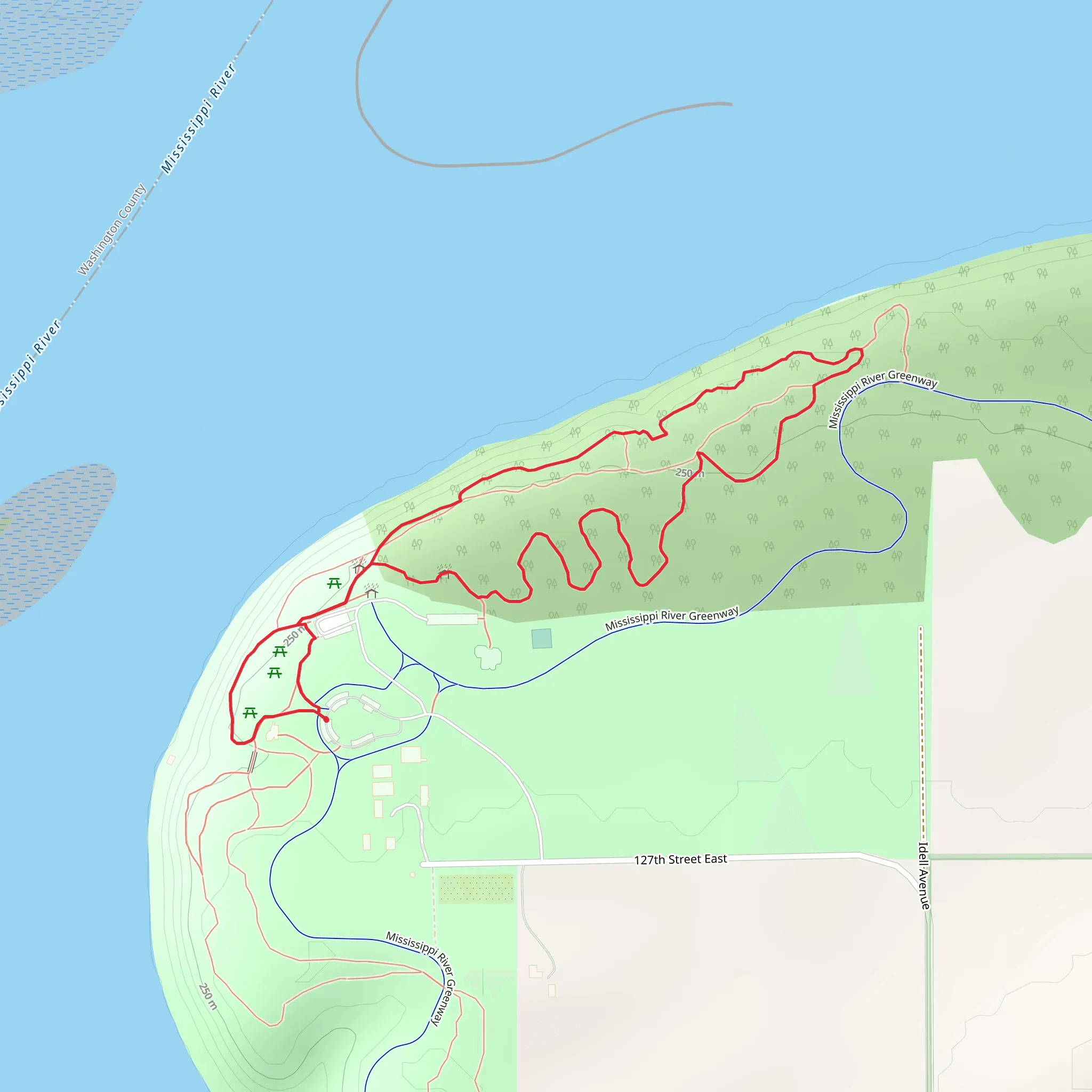 Spring Lake Park Reserve Community Garden Loop - East mobile static map