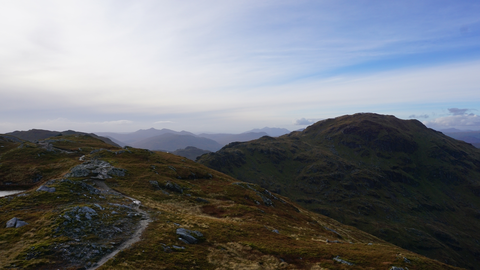 An image depicting the trail Beinn a' Chròin via Twistin Hill Walk and its surrounding area.