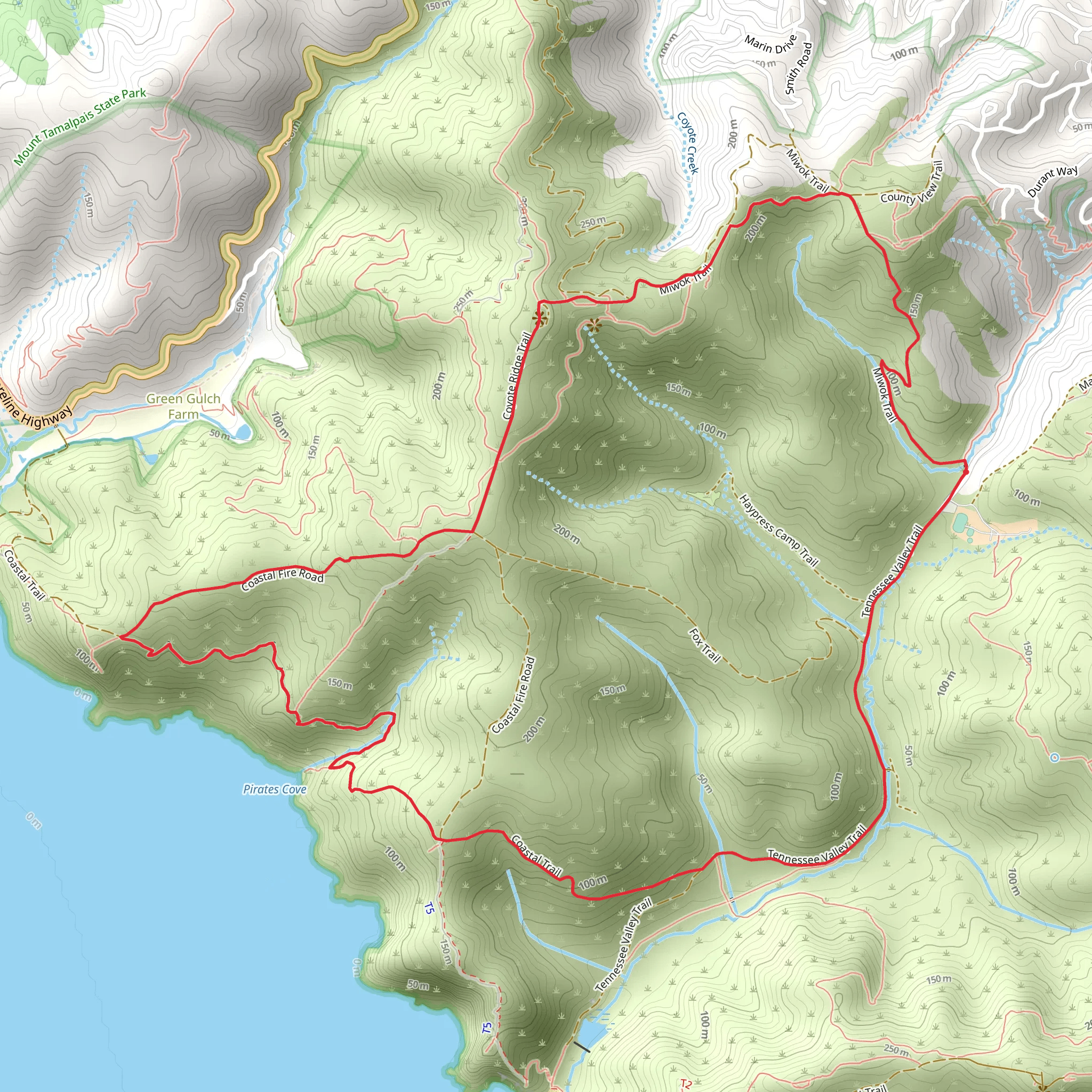 Coastal California and ADT Loop mobile static map