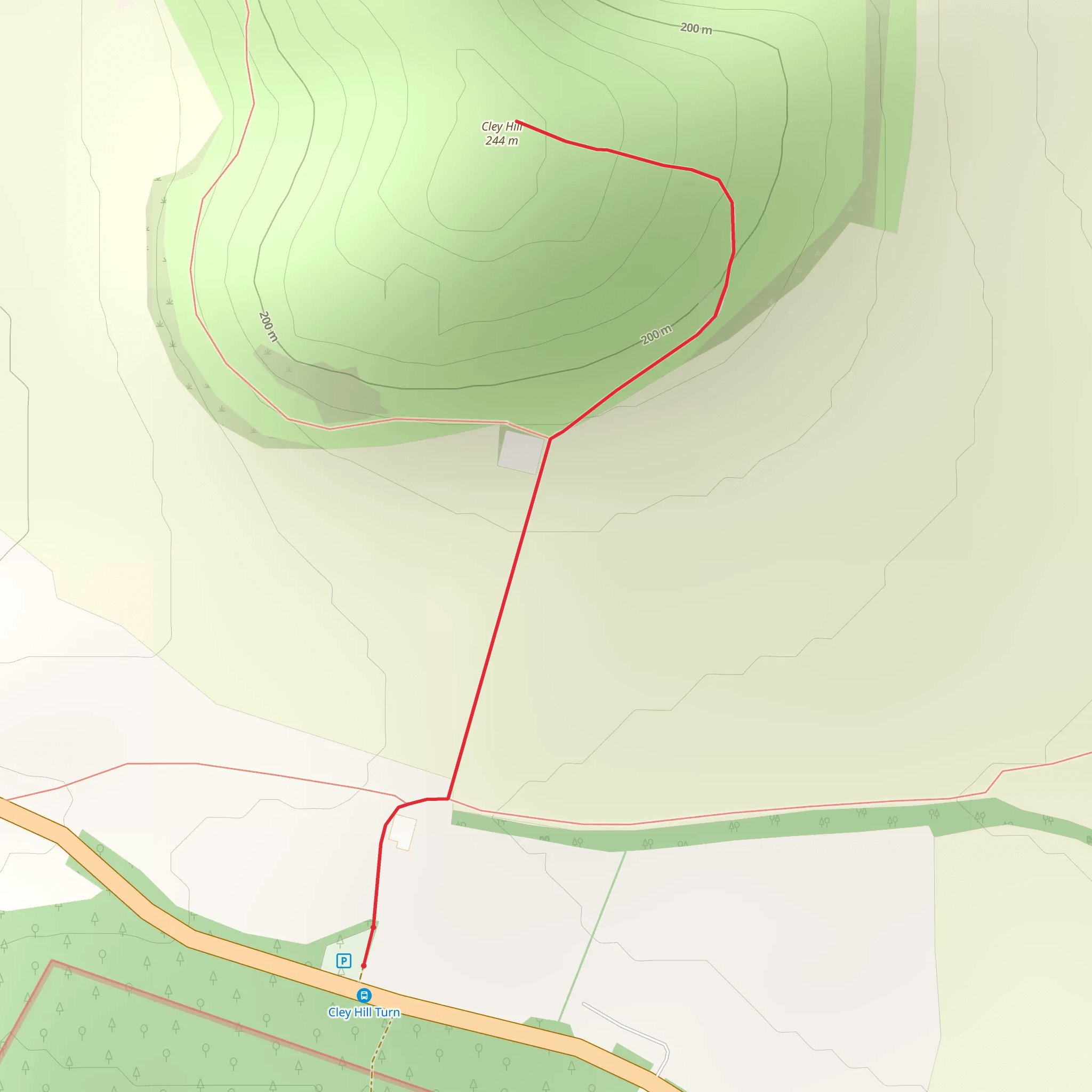 Cley Hill Walk mobile static map