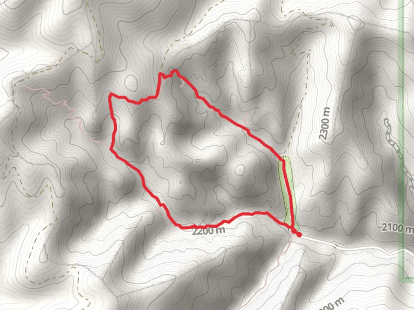 An image depicting the trail Middle Fork Trail and Right Fork Trail and its surrounding area.