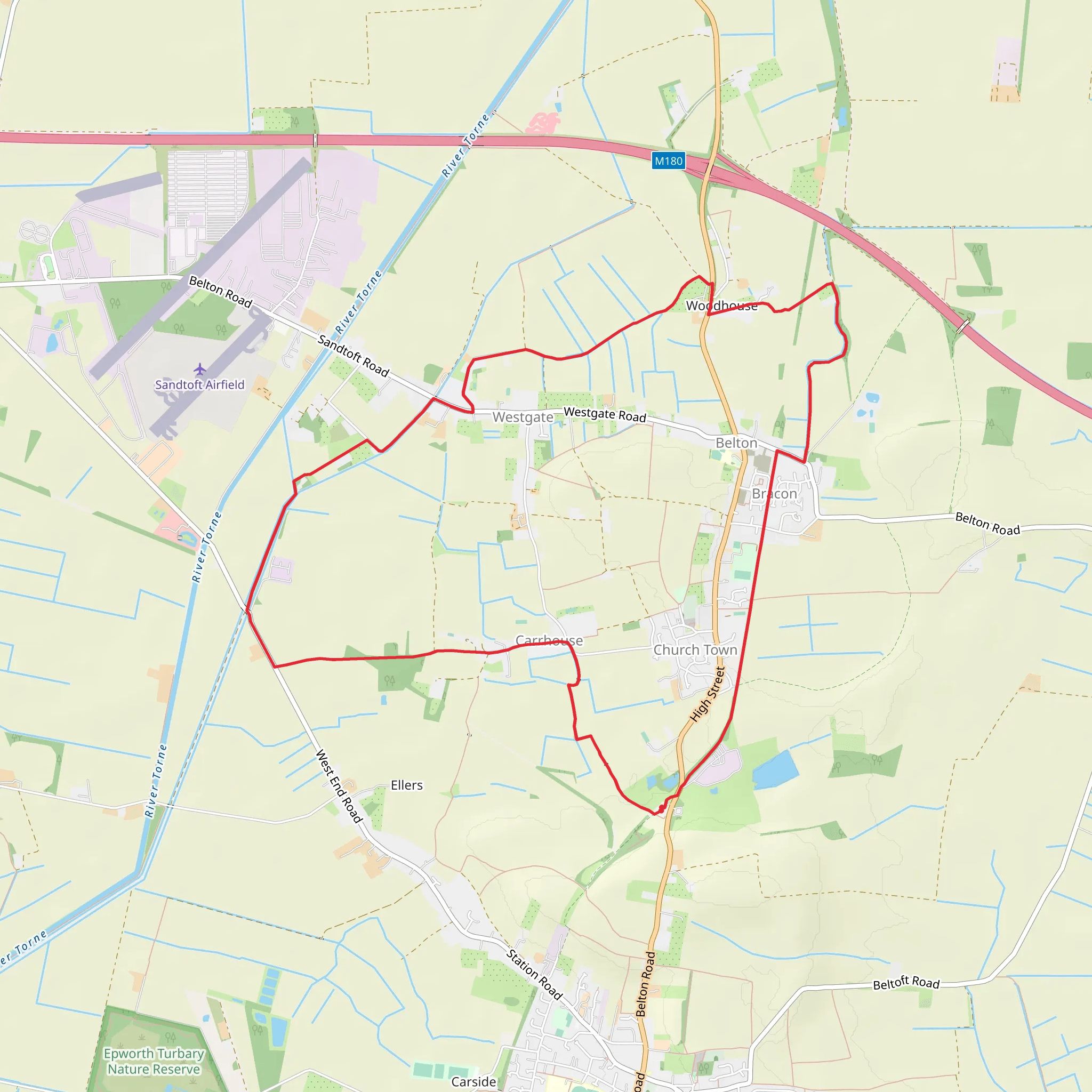 Carrhouse and Bracon Loop mobile static map