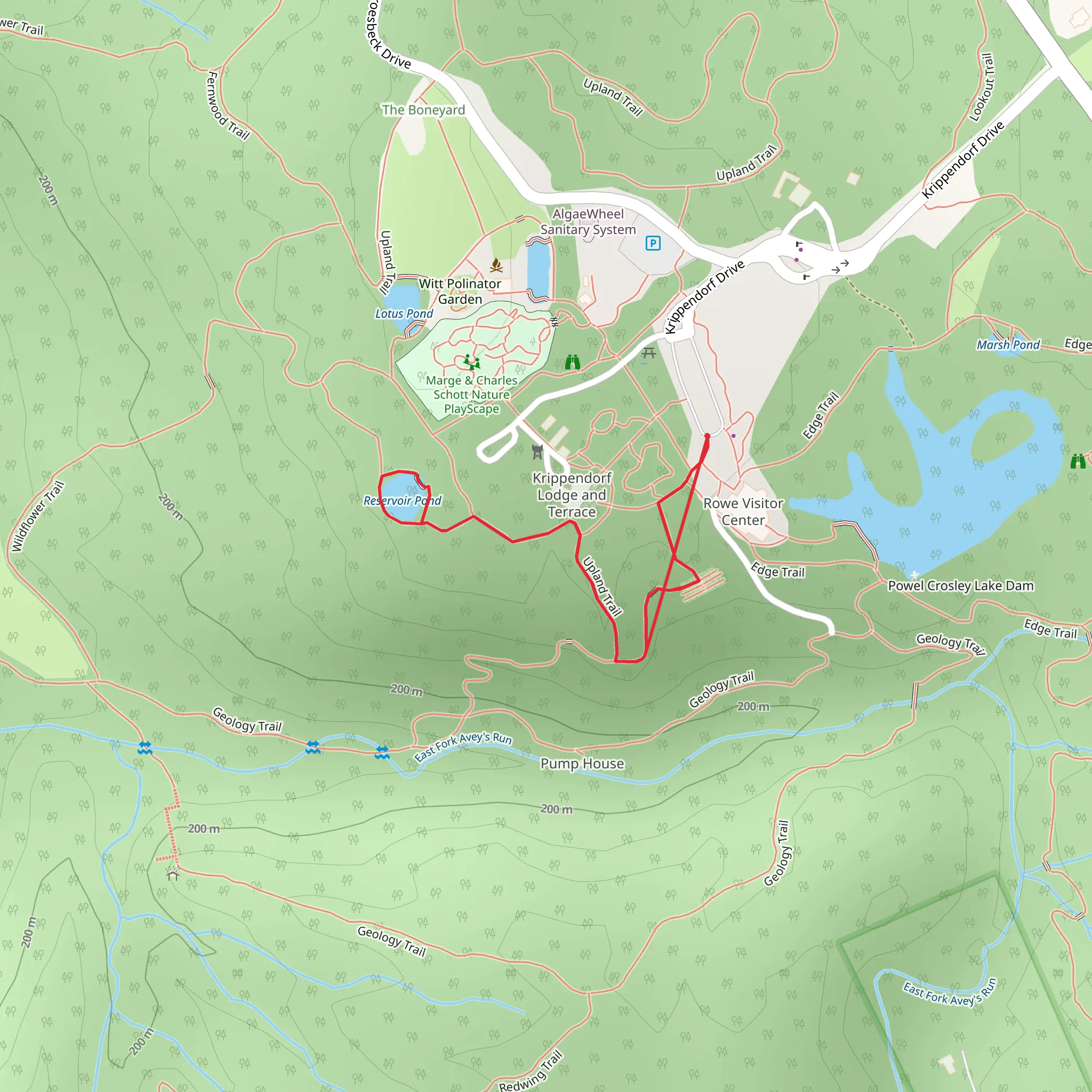 Reservoir Pond mobile static map
