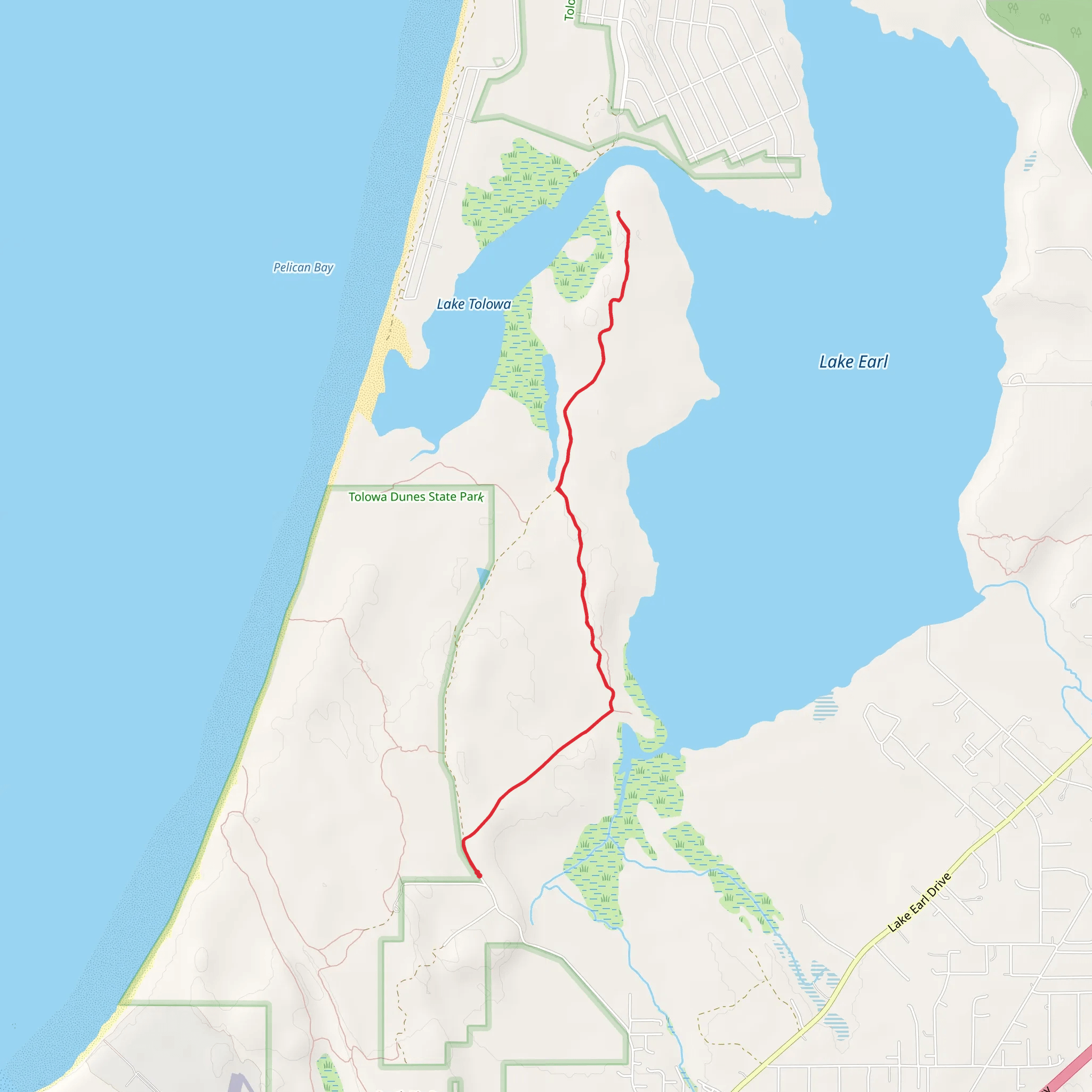 Lake Earl - Old Mill Road mobile static map