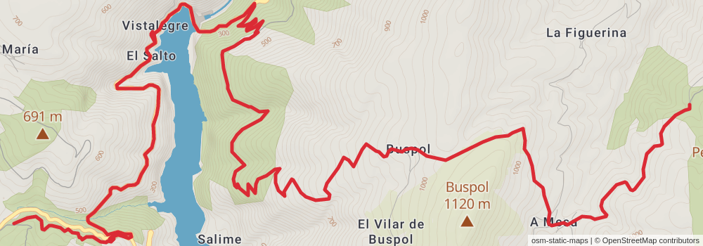 GR 109 Interior Asturias stage 29 Map
