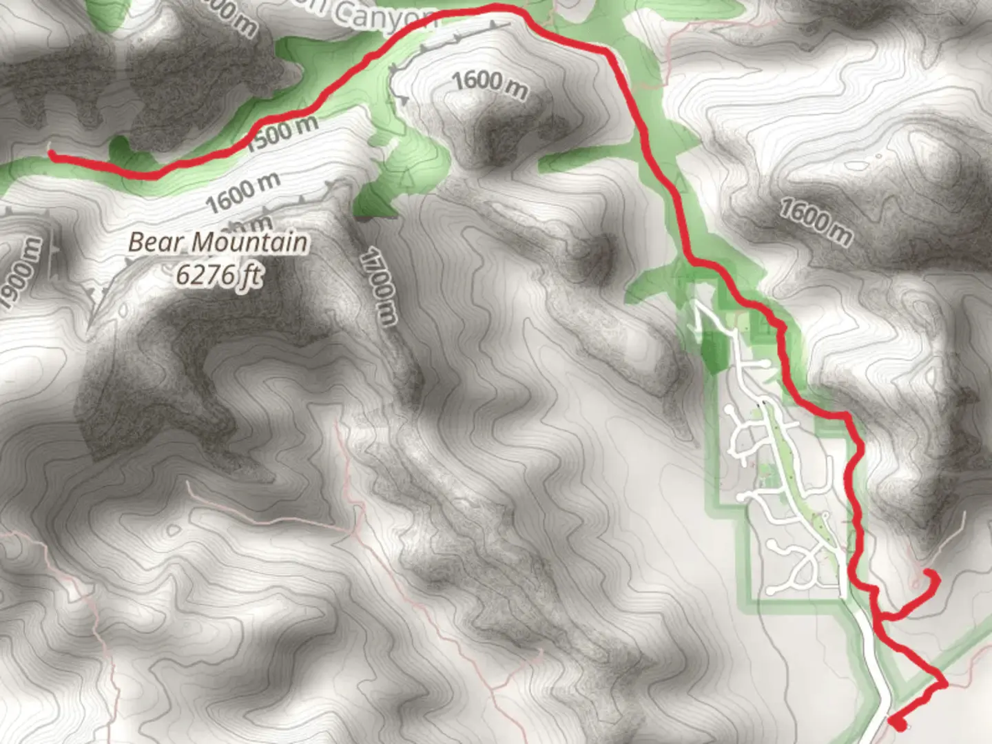 An image depicting the trail Boynton Canyon and its surrounding area.