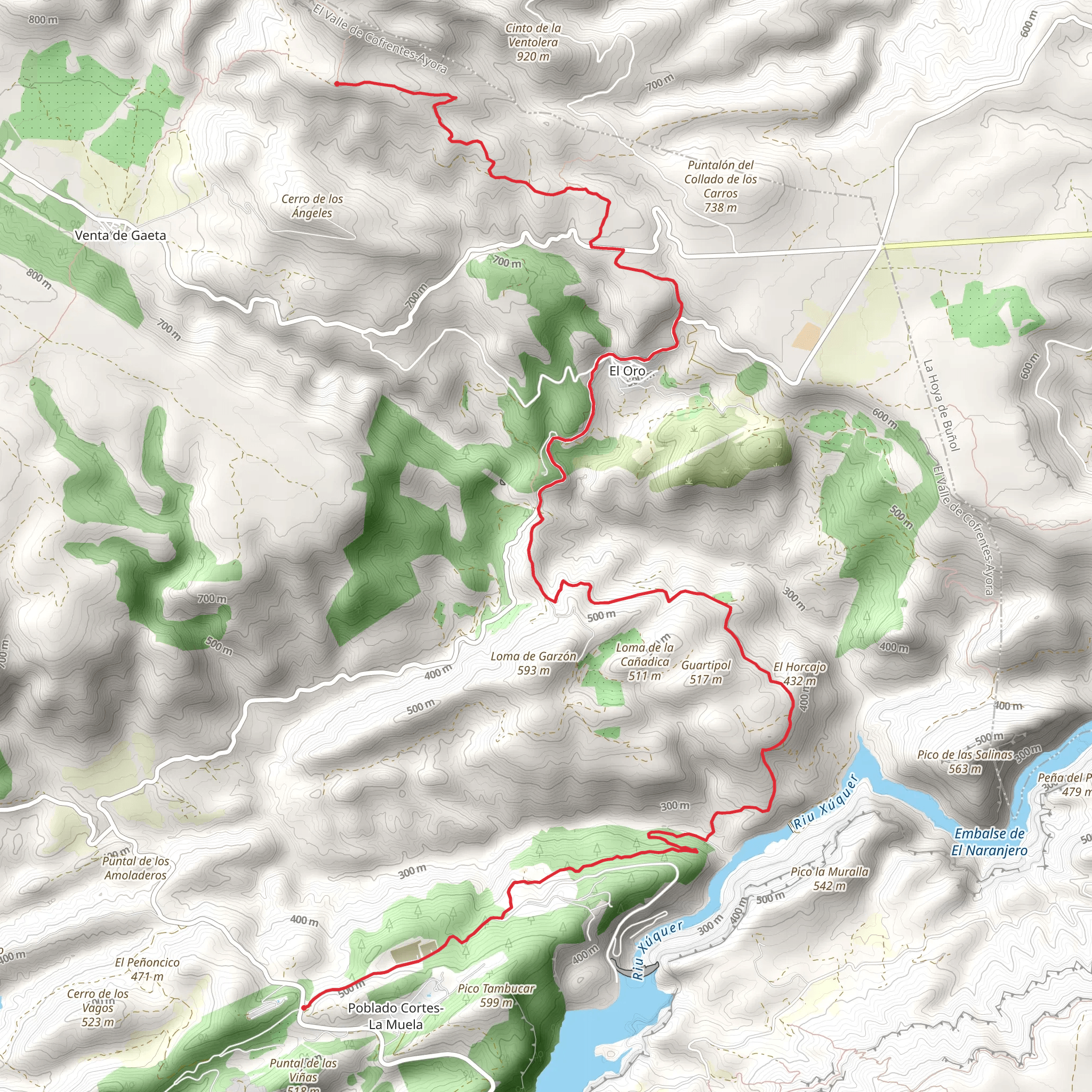 Gold Route PR CV 250 mobile static map