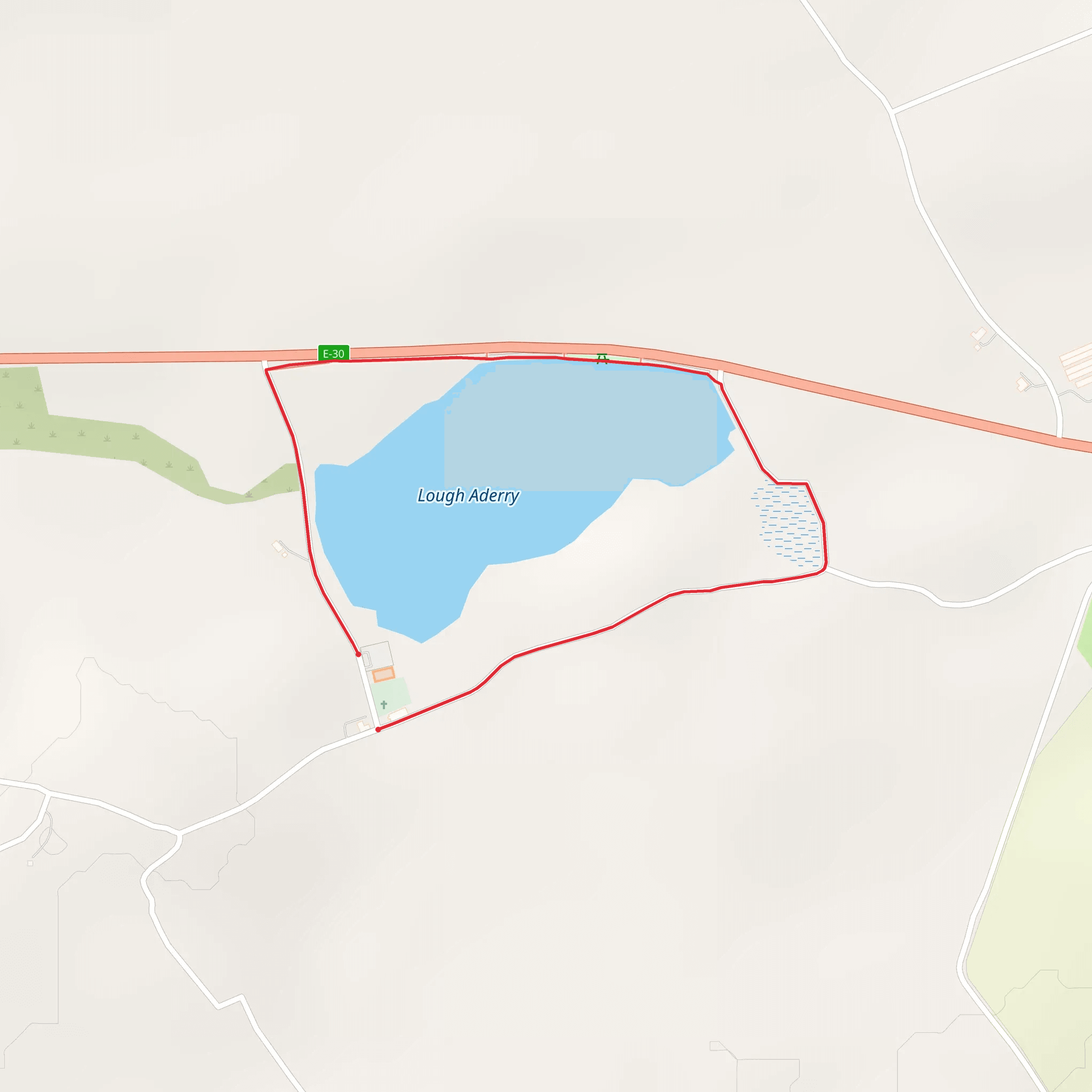 Ballintotis Loops - Lake Loop mobile static map