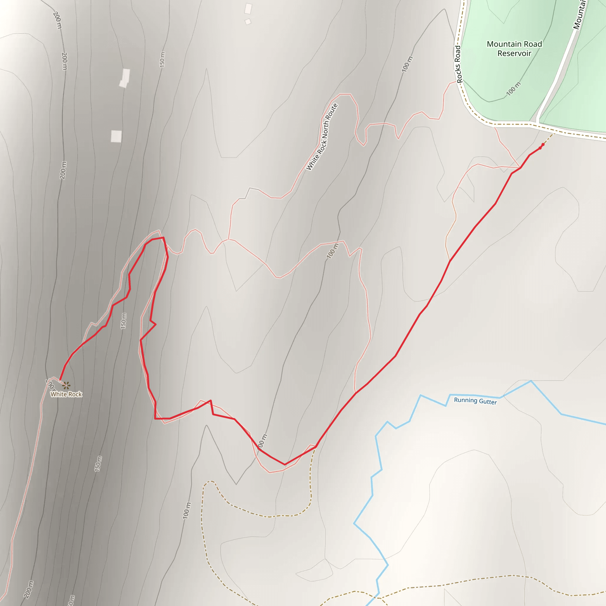 Running Gutter - Horse Mountain mobile static map