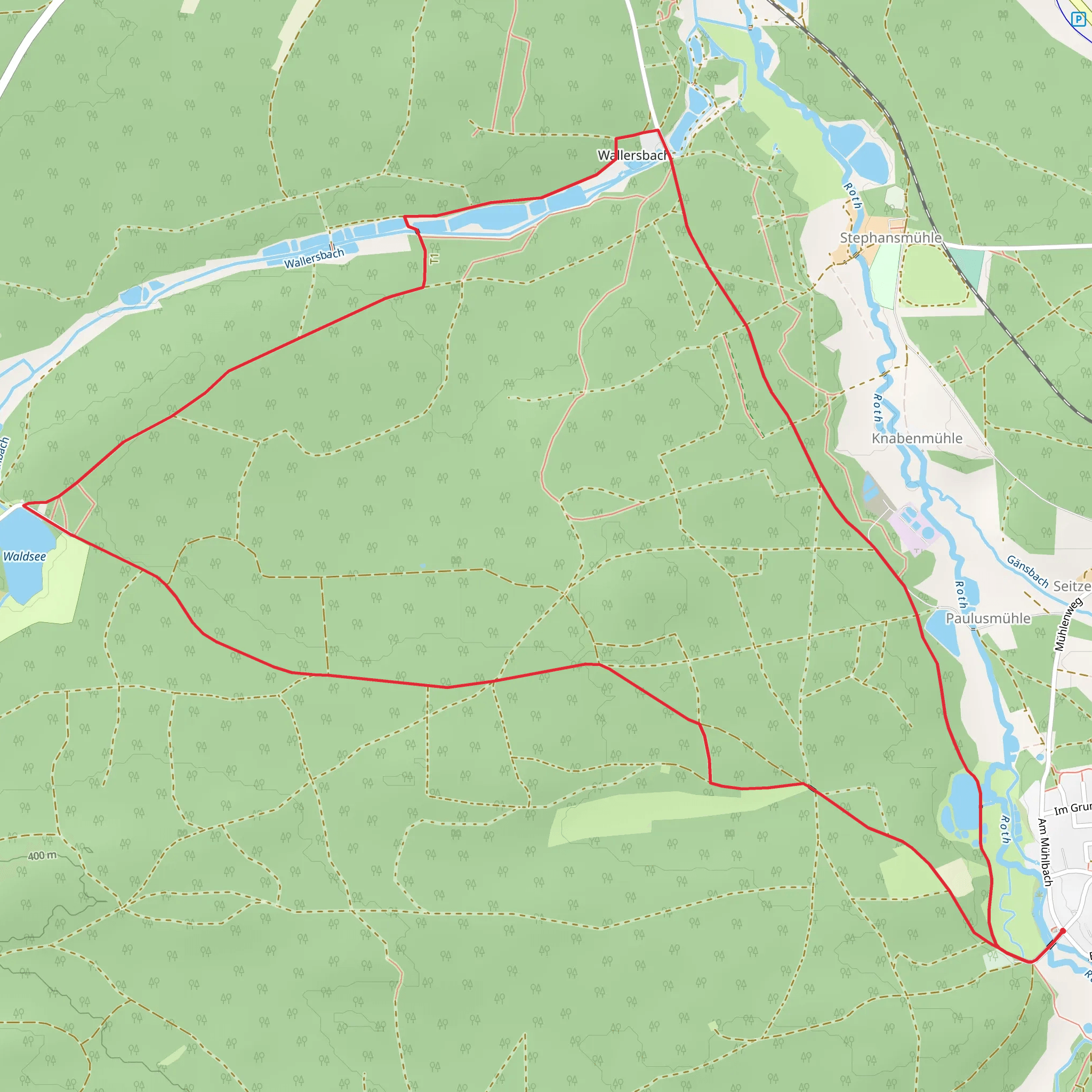 Weiherweg Loop mobile static map