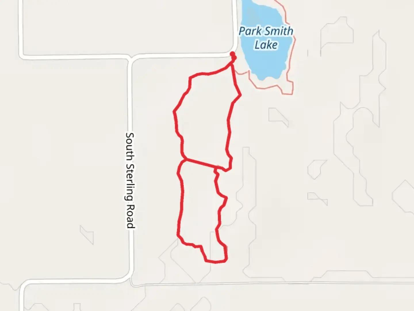 An image depicting the trail Migrants Mile Loop Trail and its surrounding area.