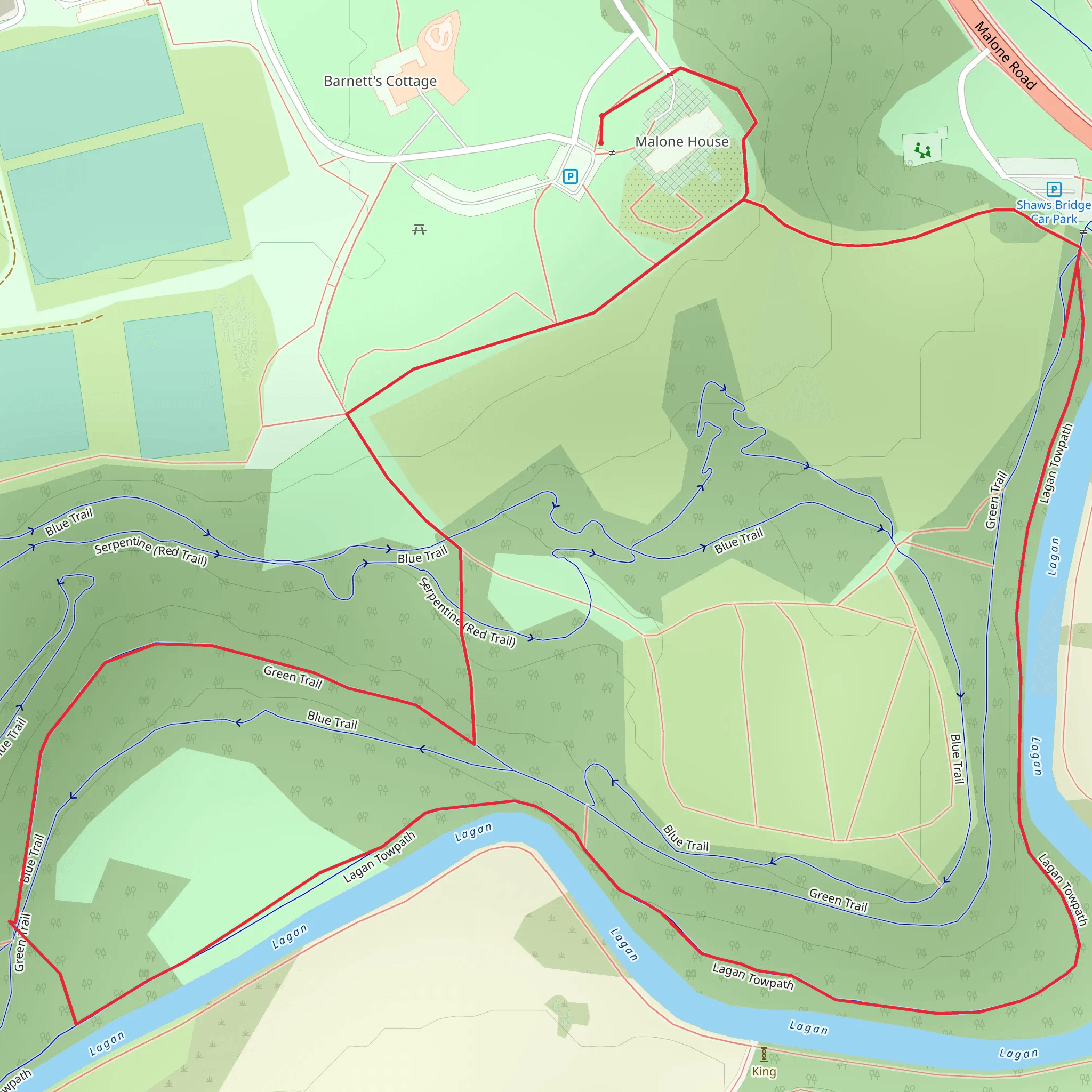 Barnett Demesne mobile static map