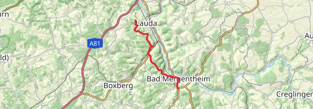 Romantische Straße stage 5 Map