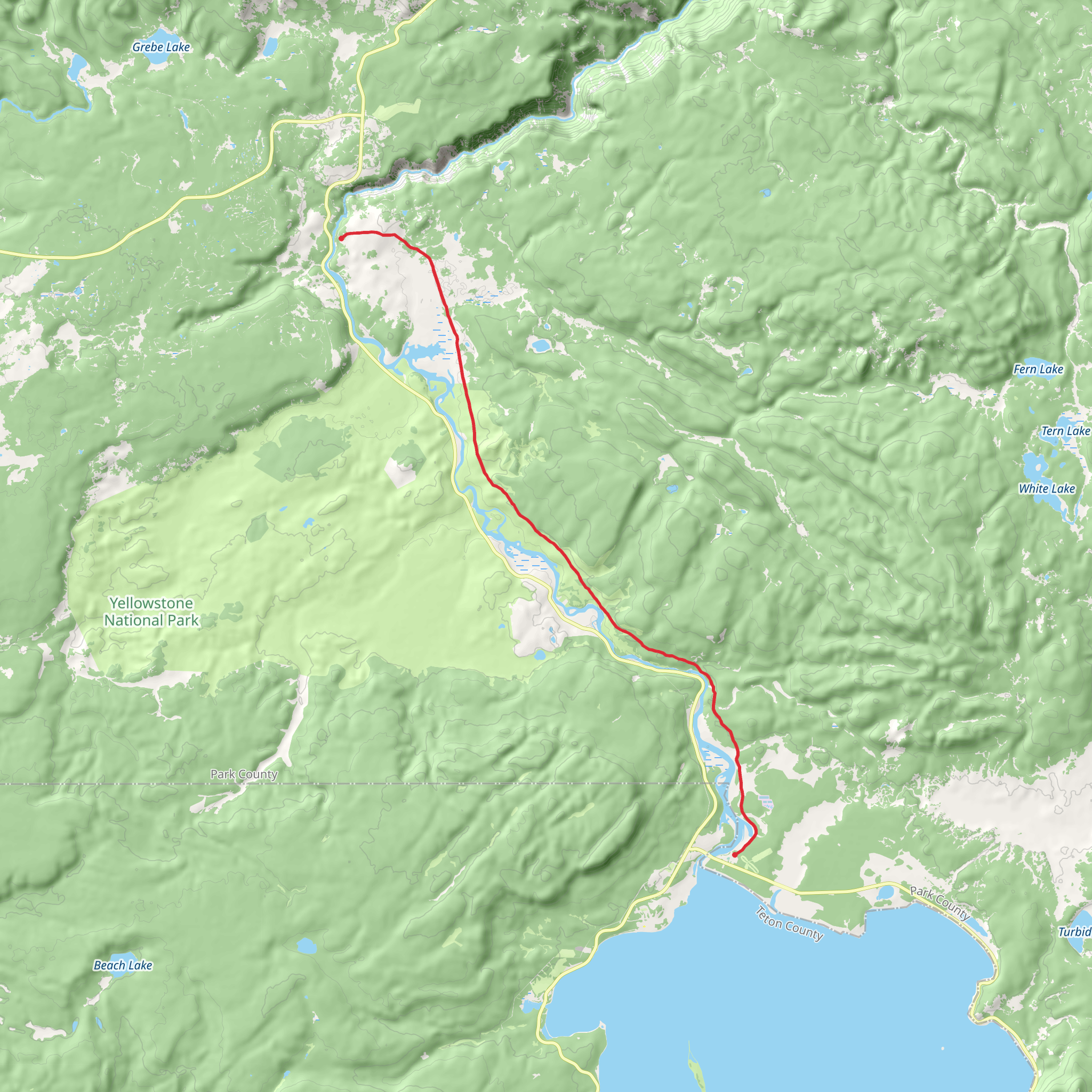 Howard Eaton Trail mobile static map