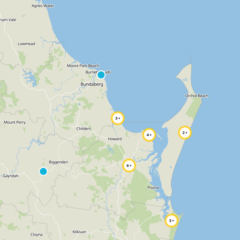 Bundaberg Region Static Map