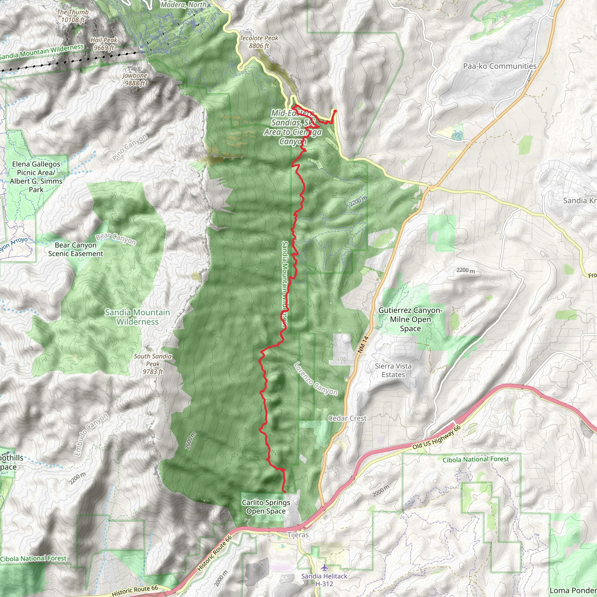 Faulty Trail mobile static map