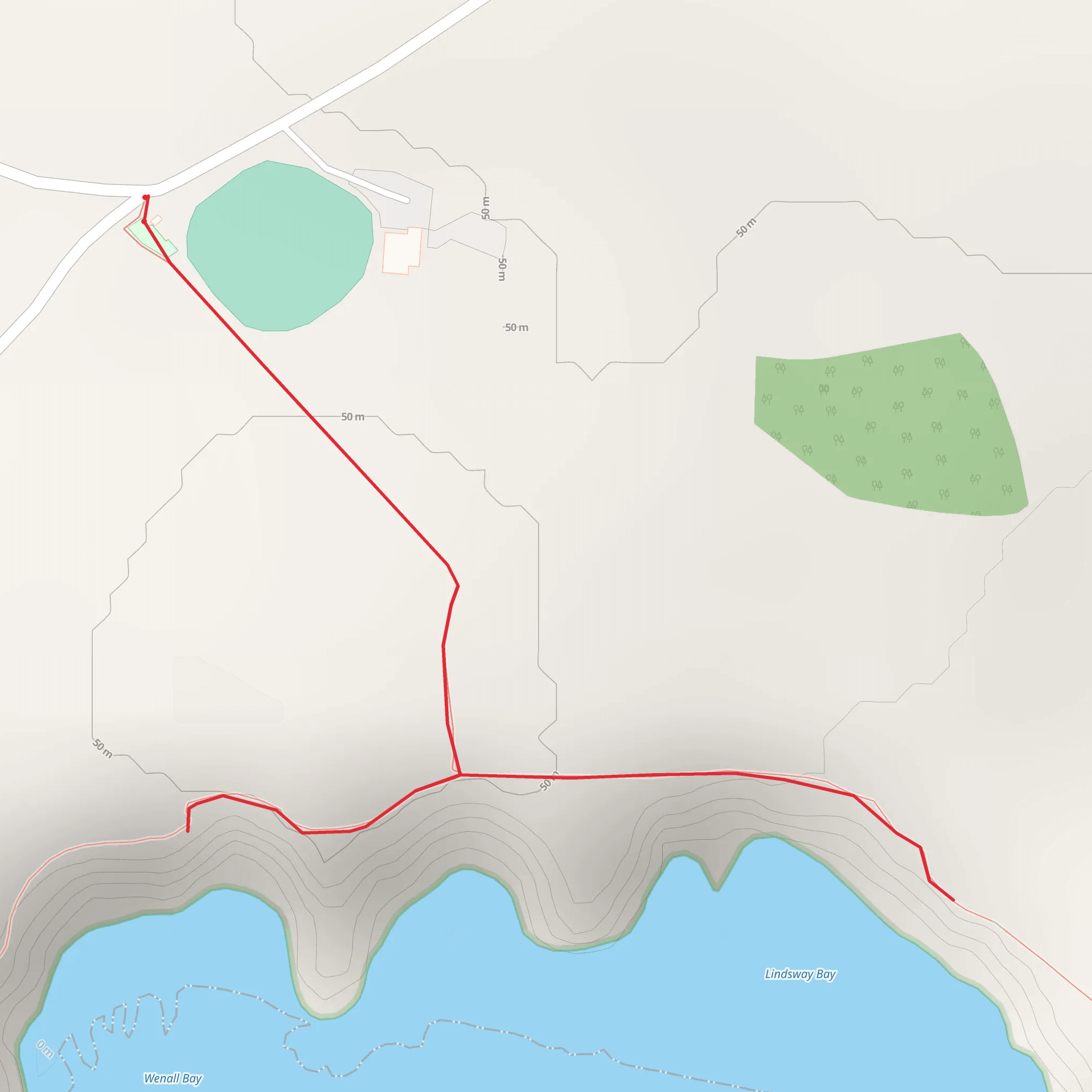 Lindsway Bay Walk mobile static map