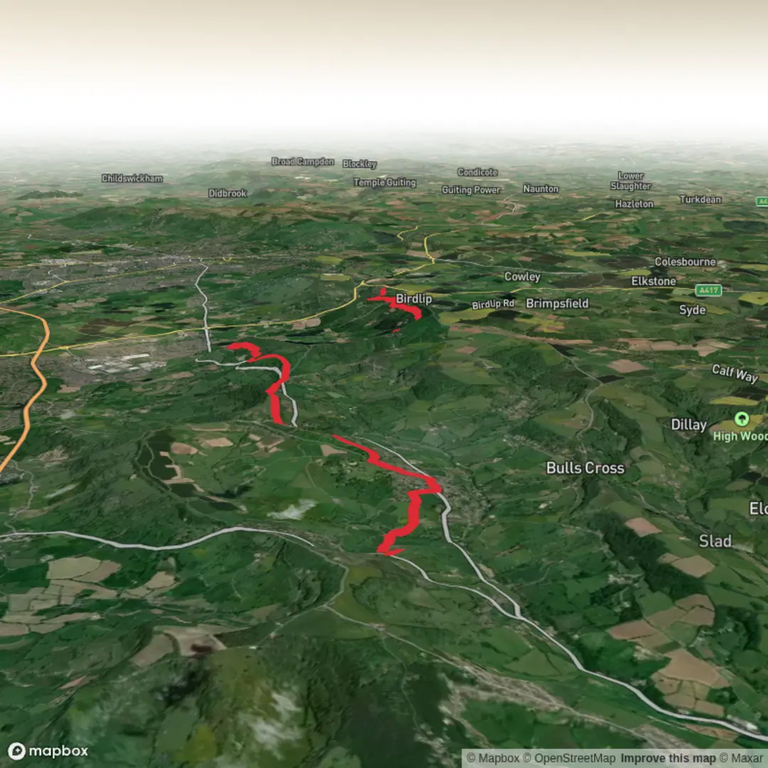 An image depicting the trail Cotswold Way Edgemore Inn to Barrow Wake and its surrounding area.