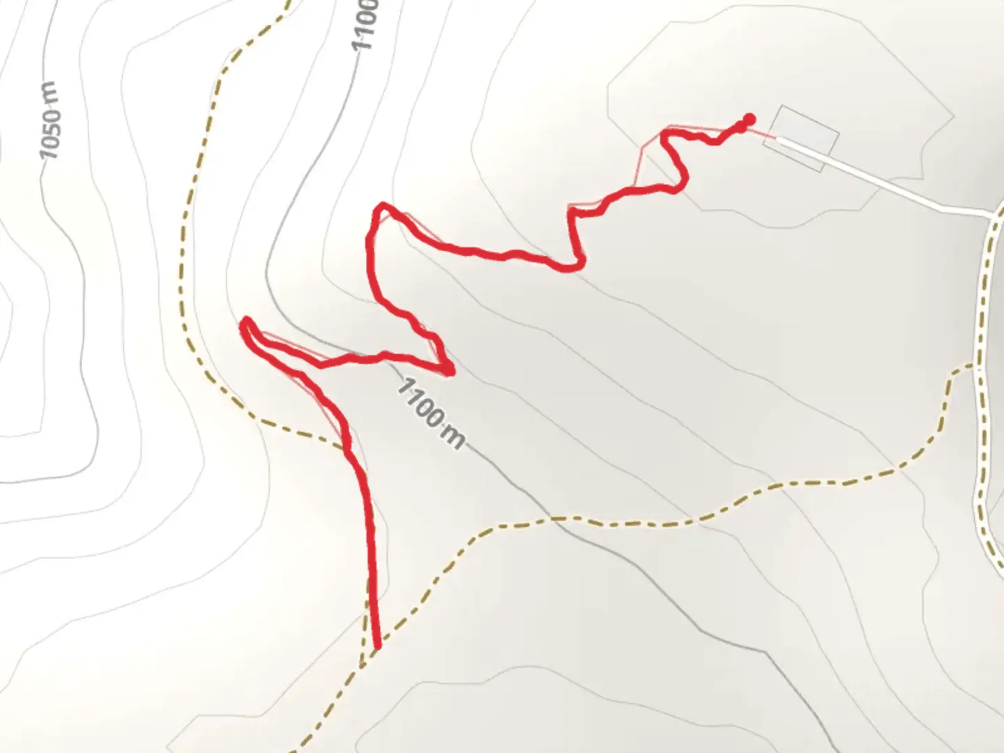 An image depicting the trail Chicken Hawk Connector Trail and its surrounding area.