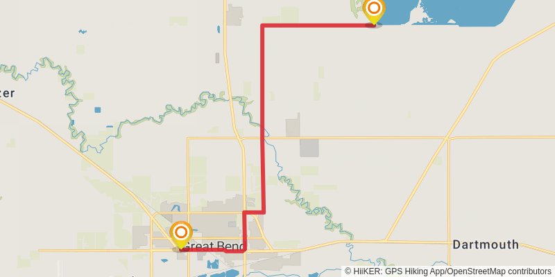American Discovery Trail - Kansas stage 24 Map