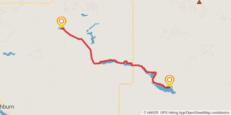 North Country Trail - North Dakota stage 4 Map