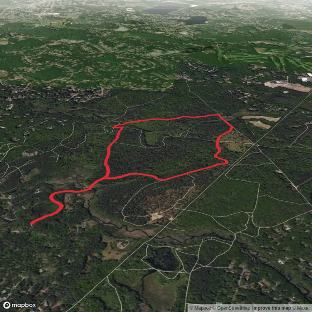 An image depicting the trail Plymton Trail and Desert Trail Loop and its surrounding area.