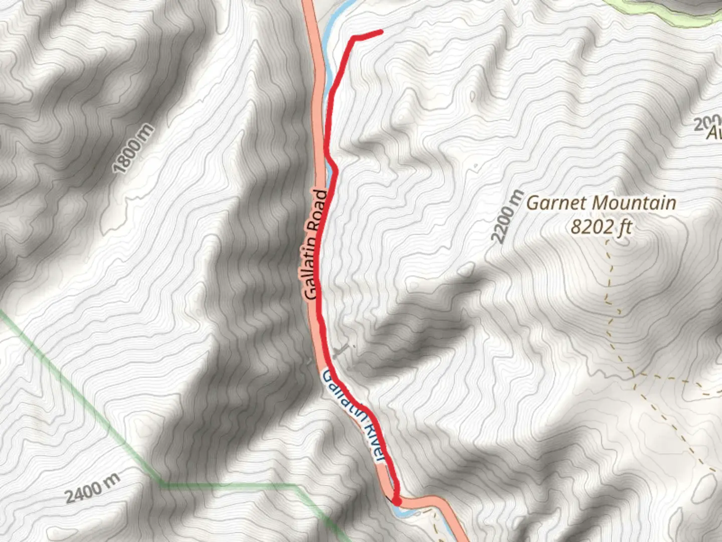 An image depicting the trail Gallatin Riverside Trail and its surrounding area.