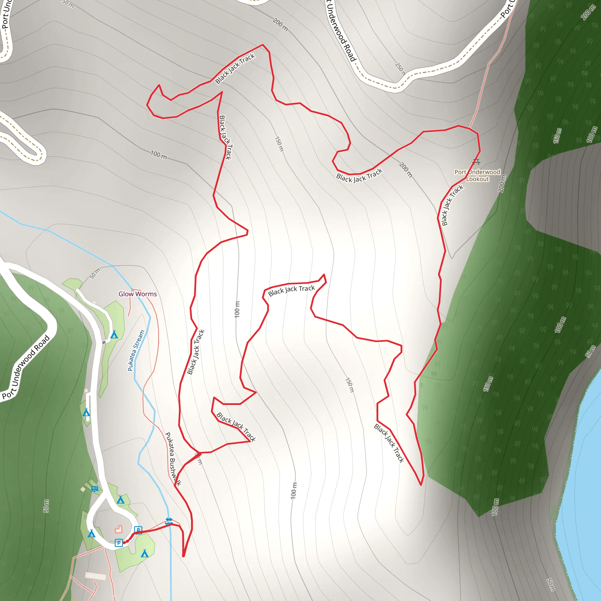 Black Jack Loop mobile static map
