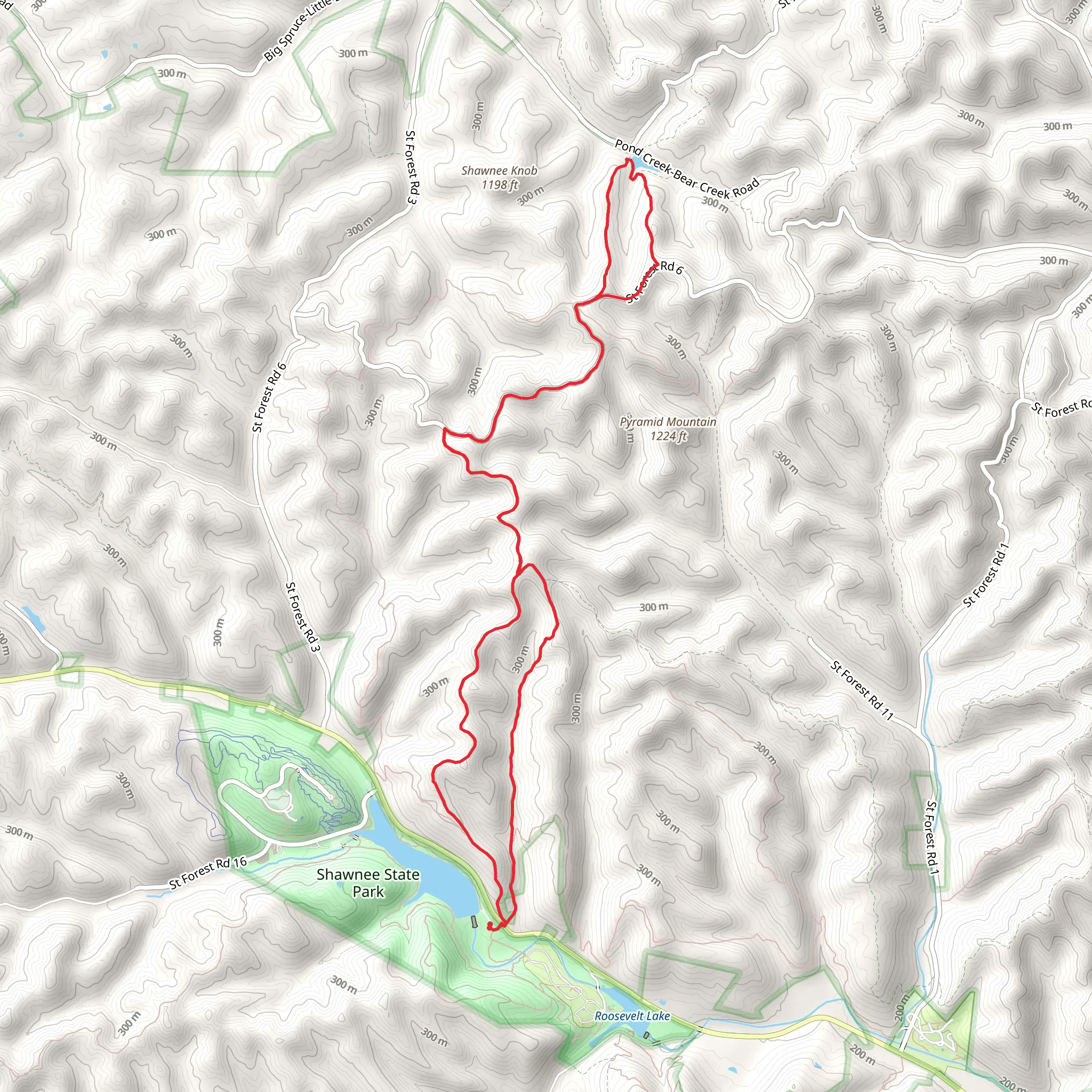 Day Hike West Loop mobile static map