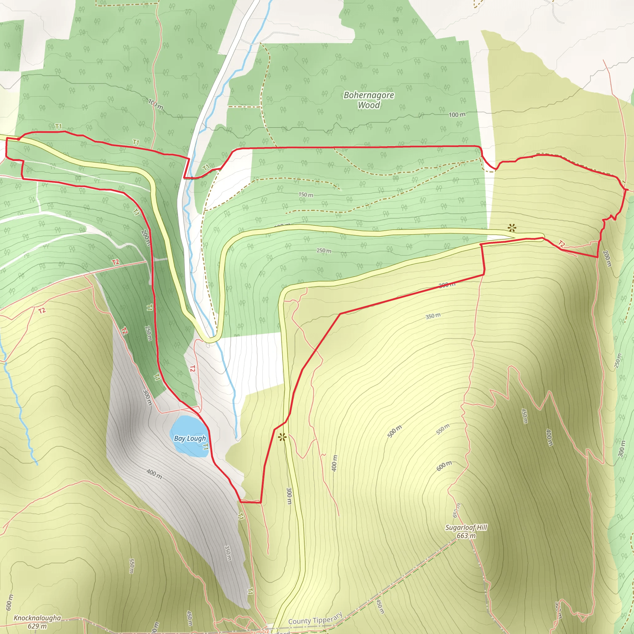 Vee Valley Loop Trail mobile static map