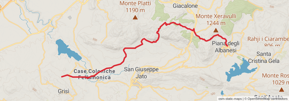 Sentiero Italia - Sicily Section stage 32 Map