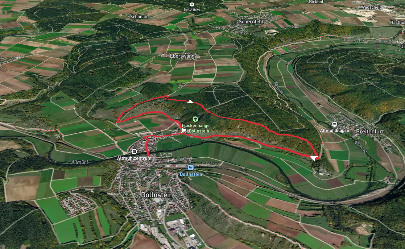 Trockenhänge bei Dollnstein, Maderfelsen and Muhlberg Loop