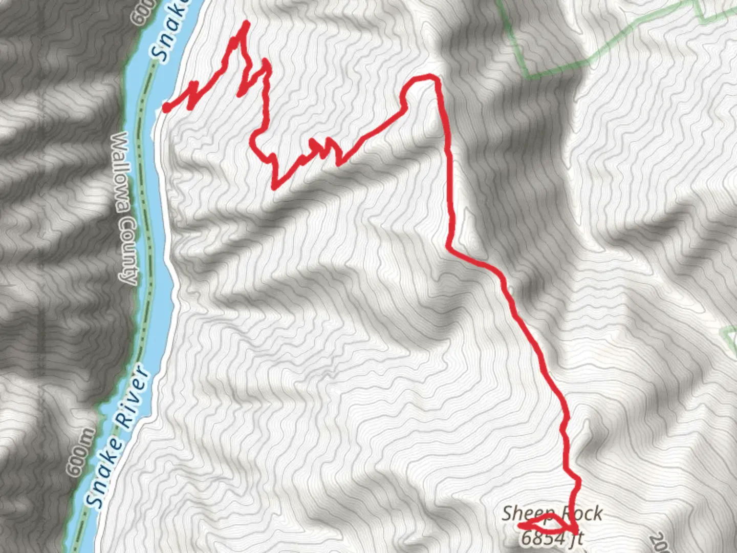 An image depicting the trail Sheep Rock via Haley Ridge Trail and its surrounding area.