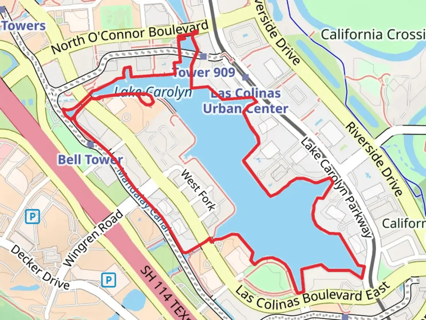 An image depicting the trail Lake Carolyn Loop and its surrounding area.